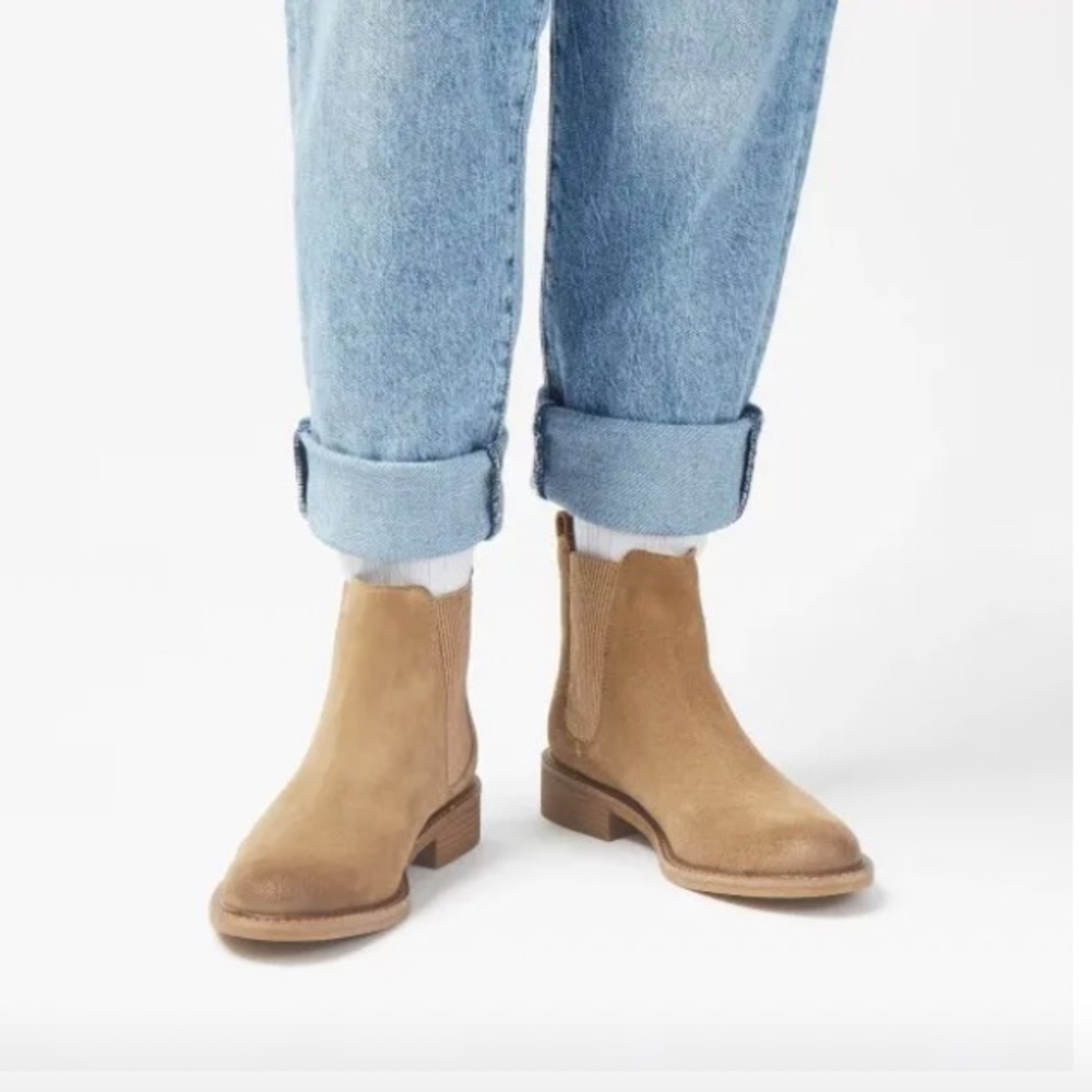 Clarks Cologne Arlo 2 Women's Chelsea Boots Dark Sand Sz 9